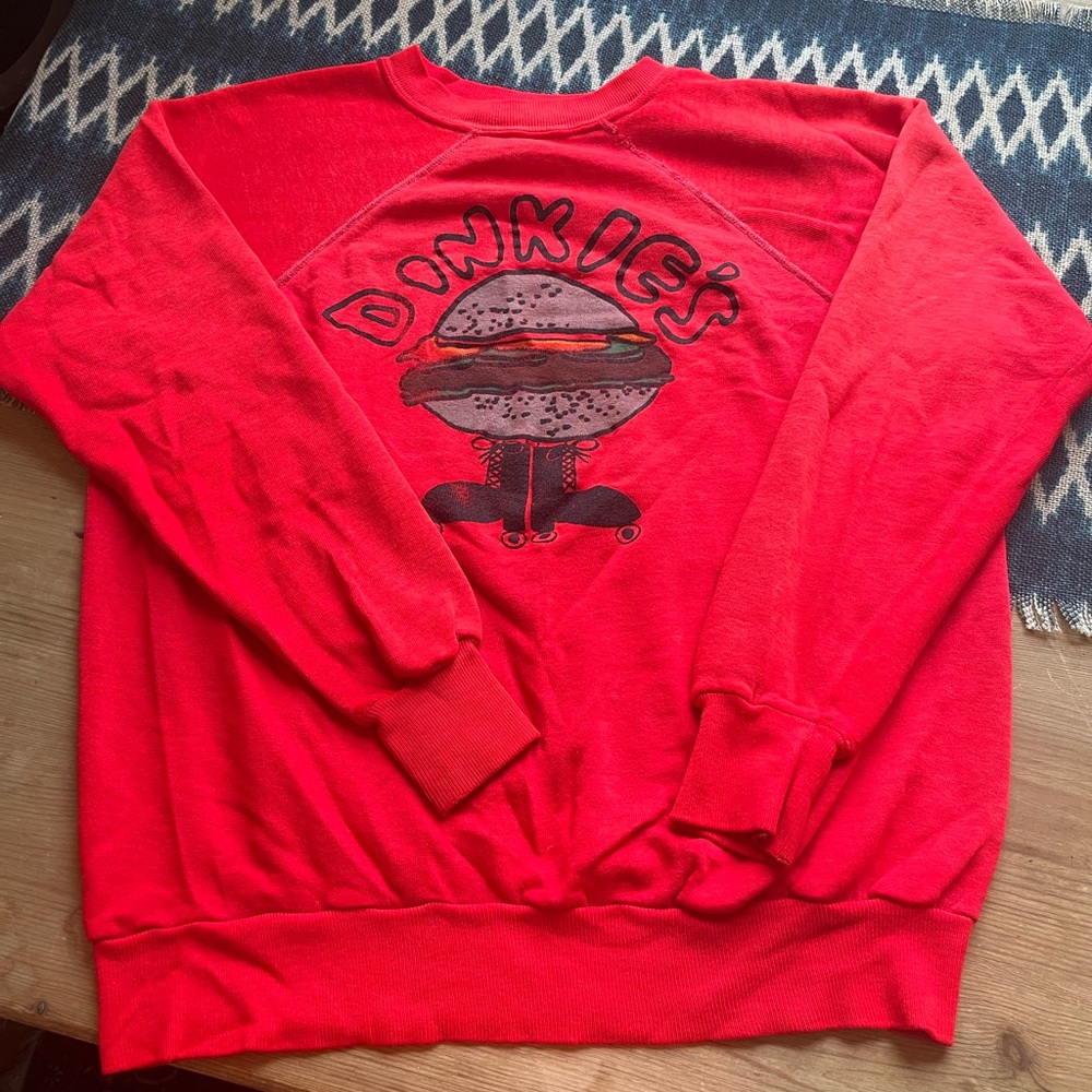 Vintage 80’s A Fine Mess red promo sweatshirt